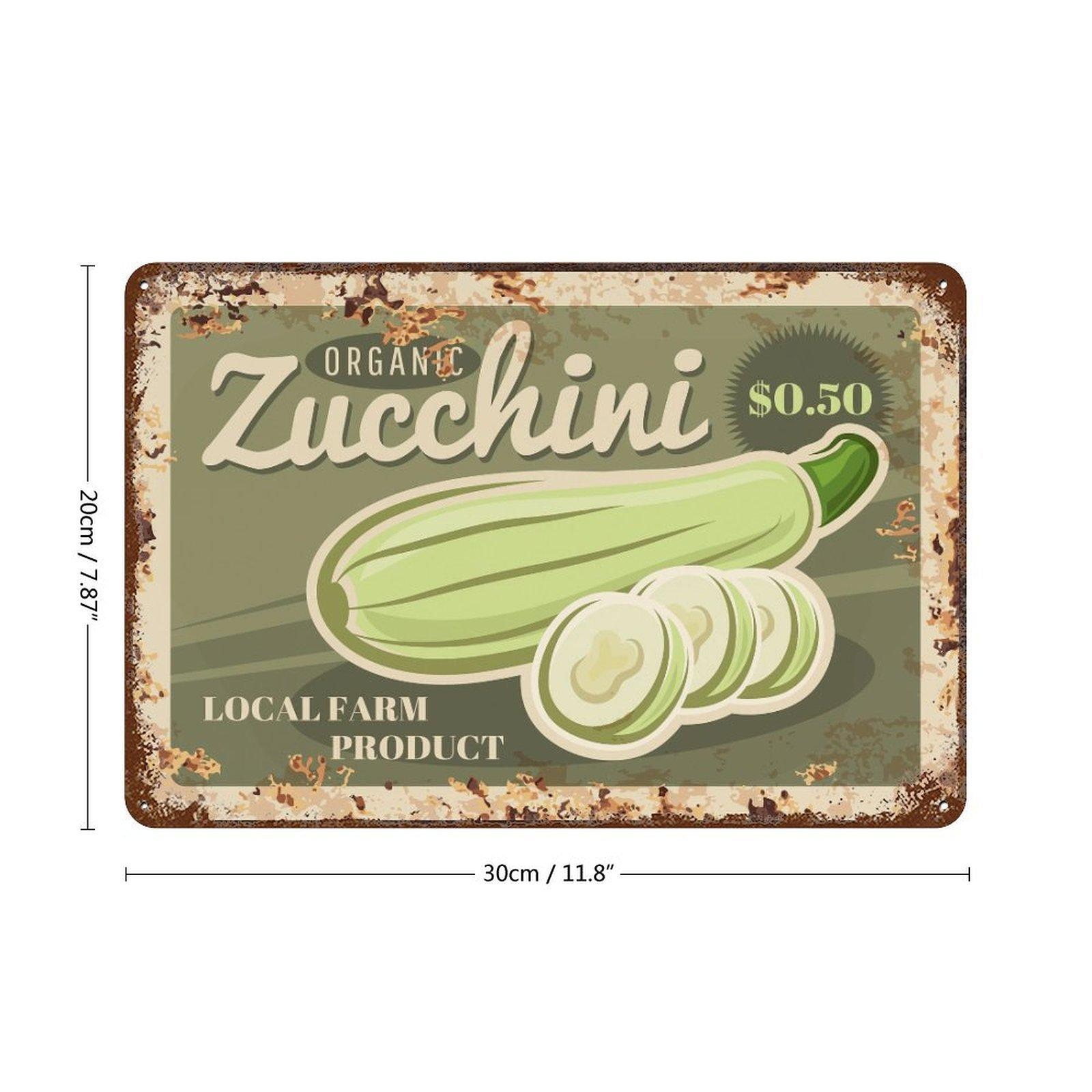 

1-Pack distressed aged wall sign metal, 20×30cm and 30×40cm, rustic décor for kitchen, cafe or reading corner 20*30CM