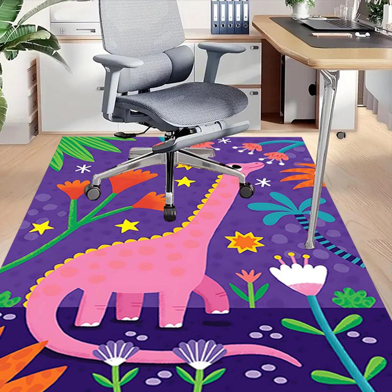1pc Dinosaur Fantasy Area Rug Soft Flannel Floor Mat for Living Room, Bedroom and Carpet, Sofa Coffee Table Floor Mat, Decorative Rug Q12