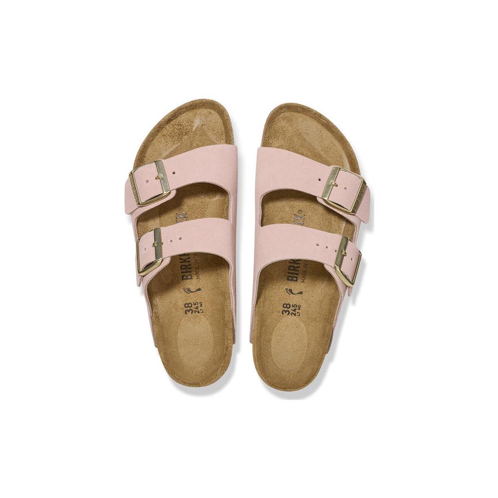 Birkenstock Suede Slide Slippers Women's Light Rose Regular 1026138