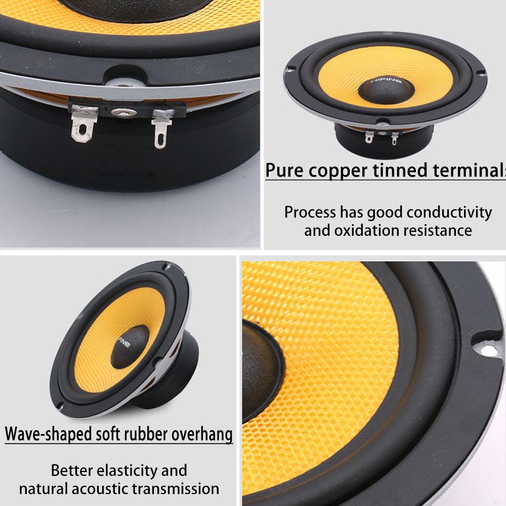 New High-quality Two-way Car Audio Modification Kit Amplifier 6.5 Inch 12v High Power Speaker Front Door Speaker Kit