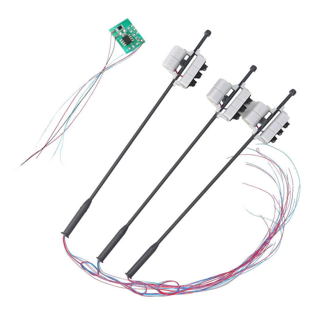 3 stk Trafikklys for G-spor med Fotgjengerlys & LED-er Kjøretøy 1:25 For Skinner & Byggelayout Egnet For 1 Gauge
