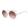 Luxury Brand Designer Round Sunglasses for Women Men  Vintage Fashion Sun Glasses Trendy Punk Oversized Big Frame Shades
