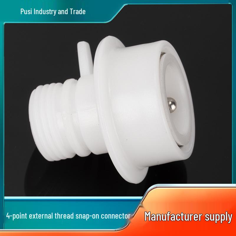 4-Point Quick Snap-On Shower Hose Adapter for Car Wash and Washing Machine Faucets