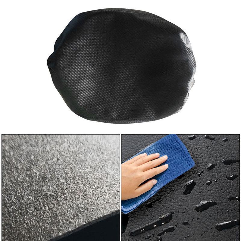 Leather Carbon Fiber Armrest Pad for Ford F150 2015- Interior Center Console Armrest Cover Trim Car Accessories