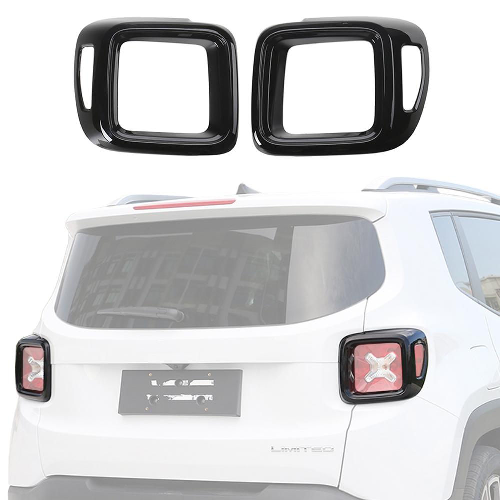 

Tail Light Guard Cover Protection for Jeep Renegade 2016 2017 2018 Rear Light Trim Decoration Car Styling Exterior Accessories чёрный