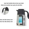 1300ml Car Truck Travel Electric Kettle Pot Heated Water Cup Stainless Steel Travel Kettle Coffee Milk Warmer