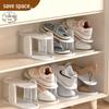 Adjustable Double-Layer Folding Shoe Rack for Space-Saving Storage In Home Cabinets