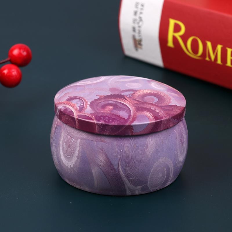Vintage Mum Konserve Kutusu Şeker Kurabiye Saklama Kutusu Kuru Baharat Saklama Kavanozu Uygun DIY Mum Kozmetik Merhem Yapımı Noel