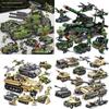 Bausteine Panzer 8in1 Militär Schwerer Panzer Modell Baustein Armee Spielzeug Junge