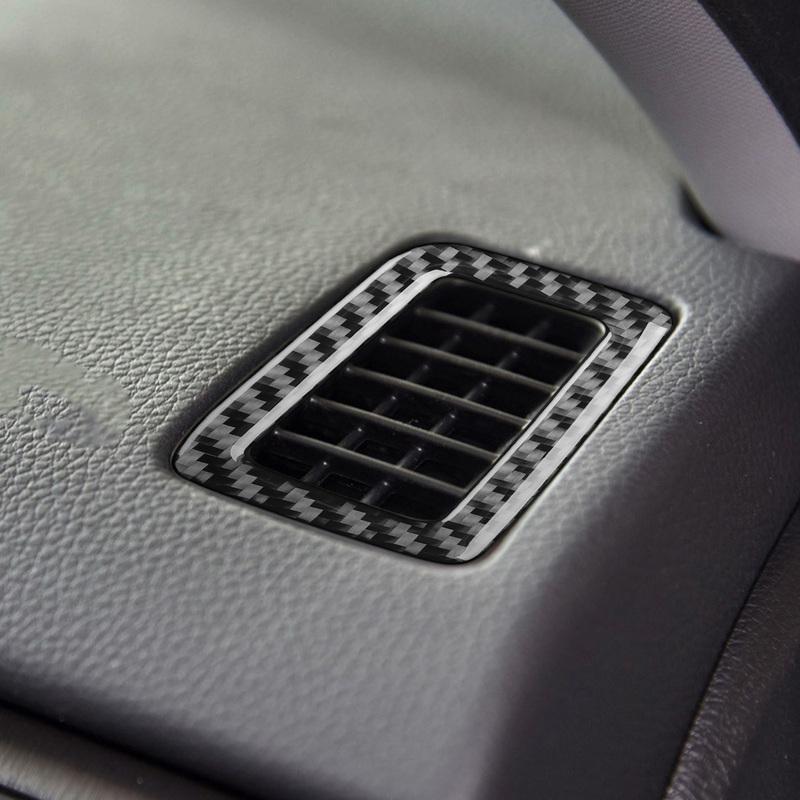 Real Carbon Fiber Car Accessories Dashboard Air Vent Modified Cover Soft Sticker For Honda Accord 9th Gen 2014 2015 2016 2017