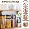 Sealed Jars Kitchen Grain Storage Organizer Large Tank Plastic Moisture-proof Storage Box Stackable Household Seasoning Jars Set