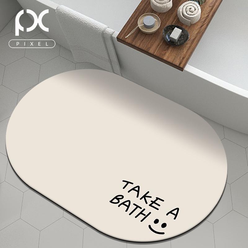 

Ванная диатомовая земля противоскользящий коврик, ванная мультяшный абсорбирующий быстросохнущий коврик для двери, простой в уходе 40X60cm 15.7X23.6in