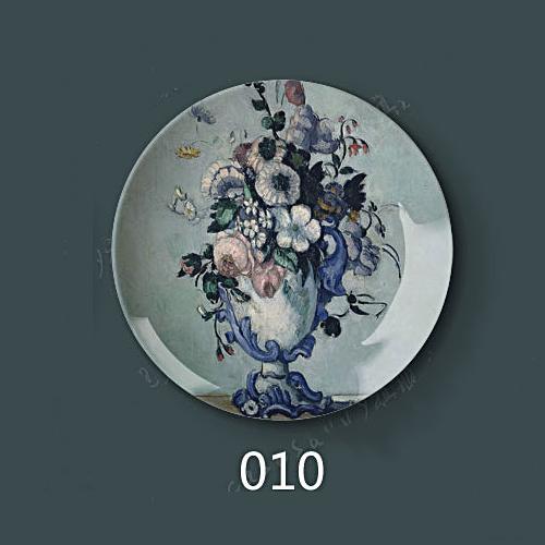 8" inch 20.5cm Diameter Paul Cezanne Painting Porcelain Decorative Home Hall Wall Hanging Plate Creative Arts Disc