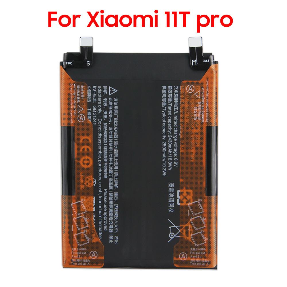 NEW Replacement Battery BM59 For Xiaomi 11T BM58 For Xiaomi 11T Pro 5000mAh with Tools