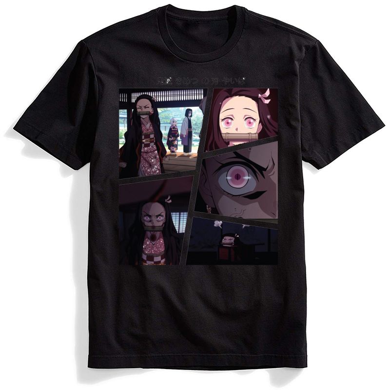 Demon Slayer Kamado Nezuko T Shirt Men S Polyester Casual T Shirt Kimetsu No Yaiba O M