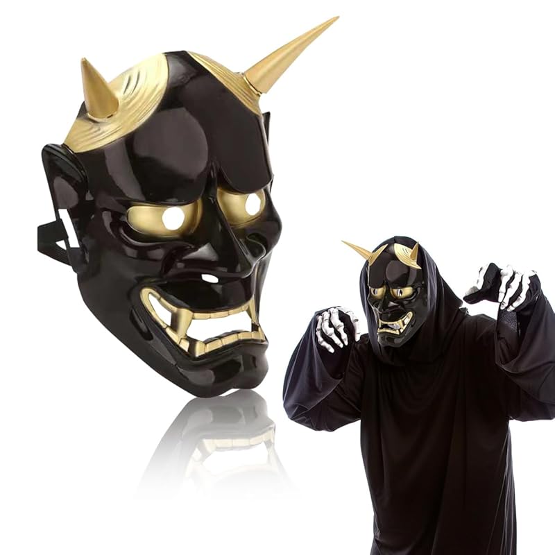 

[WinJapan] demon mask Hannya Setsubun demon black demon mask cosplay halloween event Patty (Black Demon)