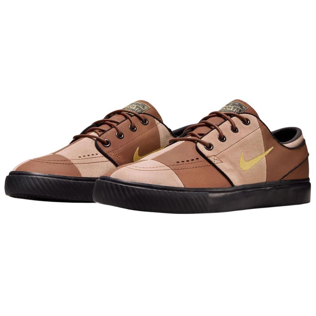 Nike SB Janoski Checkerboard Fashion Comfortable Slip Resistant Durable Low Top Skate Shoes Unisex Sneaker Brown HQ1629-200