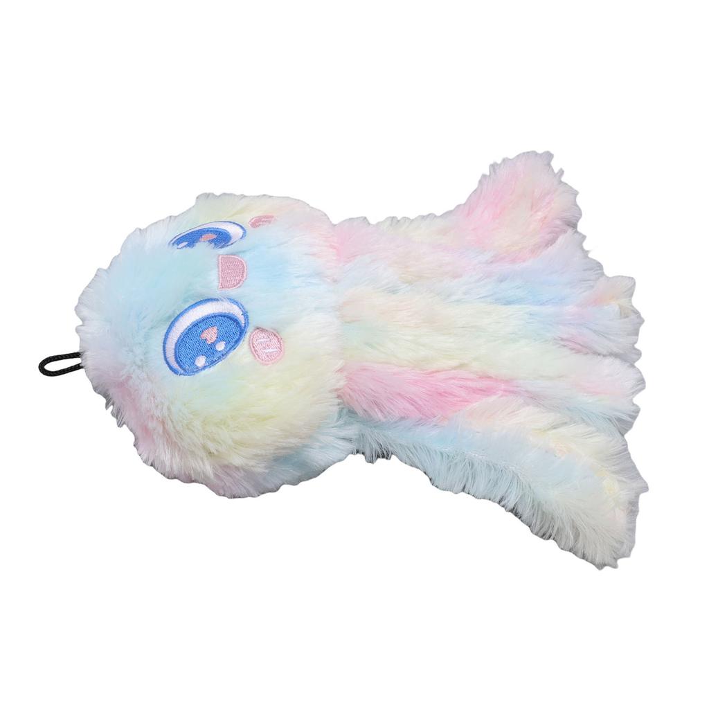 Plush Dog Squeaky Toy Shape Stress Relief Stuffed Dog Teething Chewing Toy For Medium Large Dog