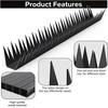 6 Pieces Metal Security Fence Spikes AntiClimb Wall Spikes for Outdoor Use with Easy Installation for Cat Birds Prevent