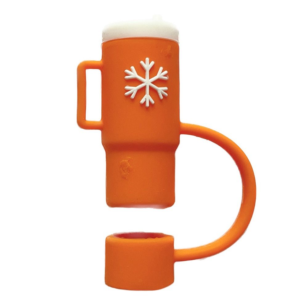 Splash Proof Silicone Straw Tips Cover Airtight Dust-Proof Straw Caps for Stanleys Bar