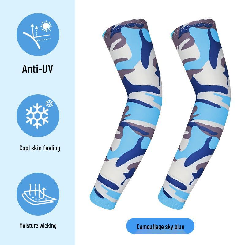 Dünne Anti-Pilling UV-Schutz Radsport-Armlinge für Kinder - Outdoor Eisseide Sonnenschutz-Ärmel