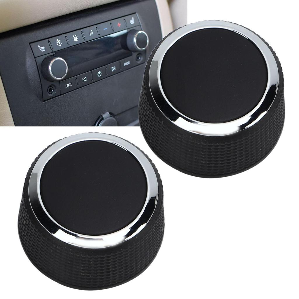 2 Pcs Rear Radio Volume Control Knob 22912547 Replacement for Suburban 2007‑2013 Car Parts
