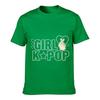 Pink Girl K Pop Heart Graphic Loose Vintage Distressed Washed Casual Tee