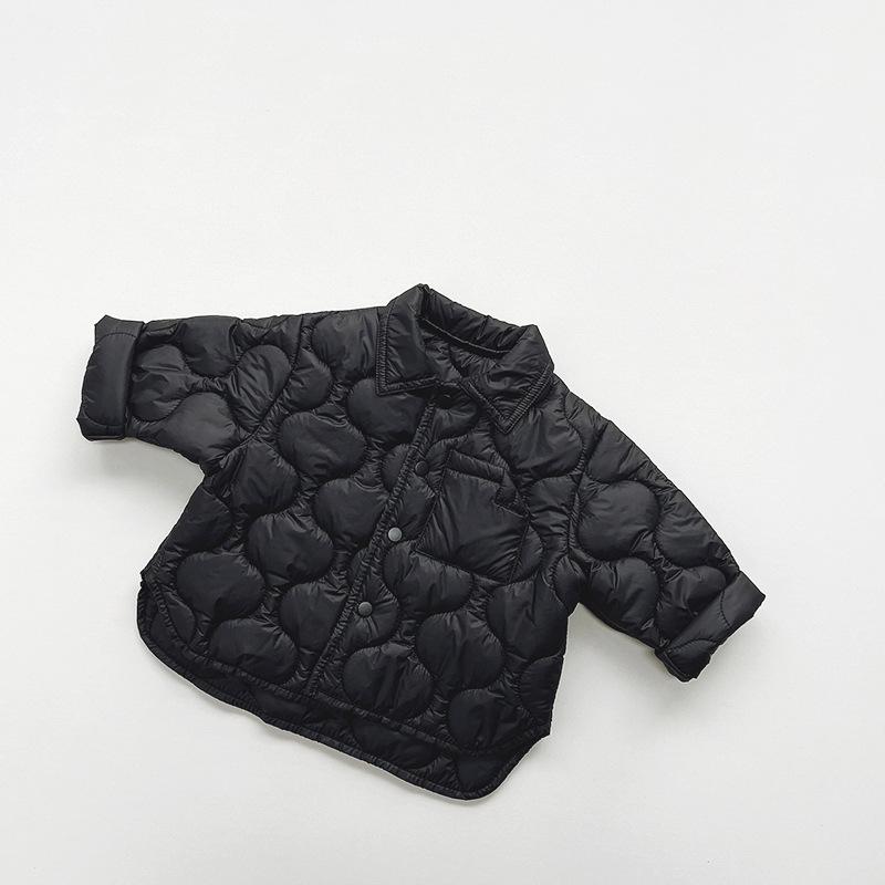 

Хлопковая куртка в корейском стиле для малышей - Зимняя коллекция 2025 130 cm чёрный