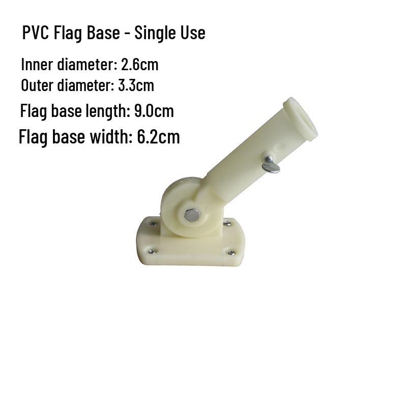 

Aluminum Alloy Slanted Wall Flag Mount & Pole Base Set