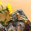 Set of 2 Solid Brasses Dachshund Miniature Figurine Animal Sculpture For Home And Office Decors Gift Art Piece Ornament