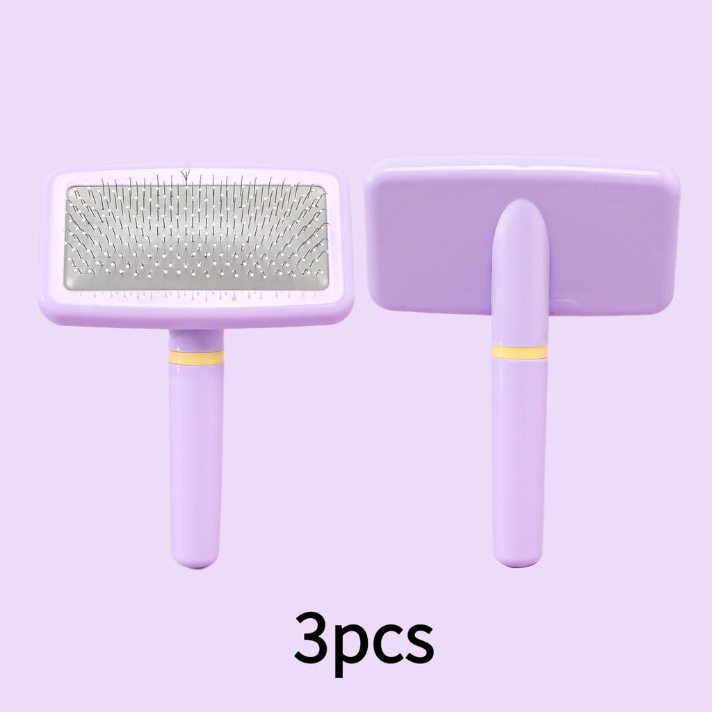 Airbag Needle Pet Brush Plastic White Dot Dog Comb White Grip Pet Comb