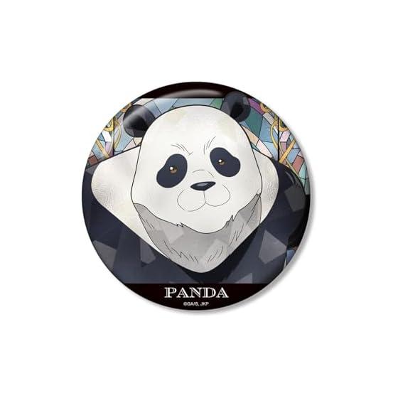 Jujutsu Kaisen Anime Panda Aure Glass 100mm Can Badge