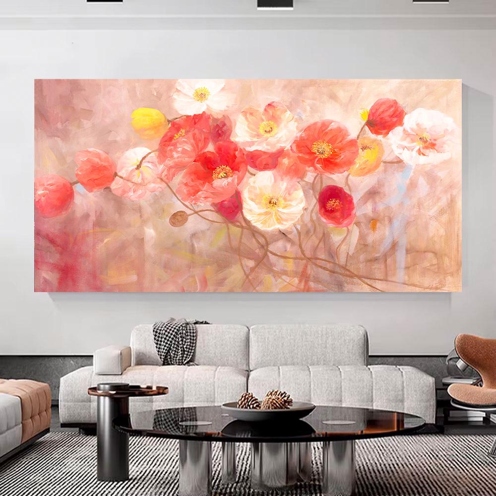 Modern Minimalist Flower Art Painting Living Room Mural Poster Wall Decoration Painting Home Decoration