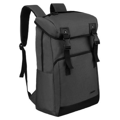 Two-compartment Backpack In Gray for a 15" Laptop - Peterson