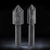 2pcs 7 Flute 82 Degrees 1 4  Hex Shank High Carbon Steel Countersink Cutter Bits