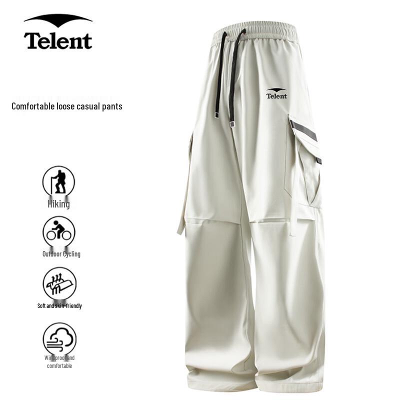 Tianluntian Men's Waterproof Outdoor Straight-Leg Cargo Pants