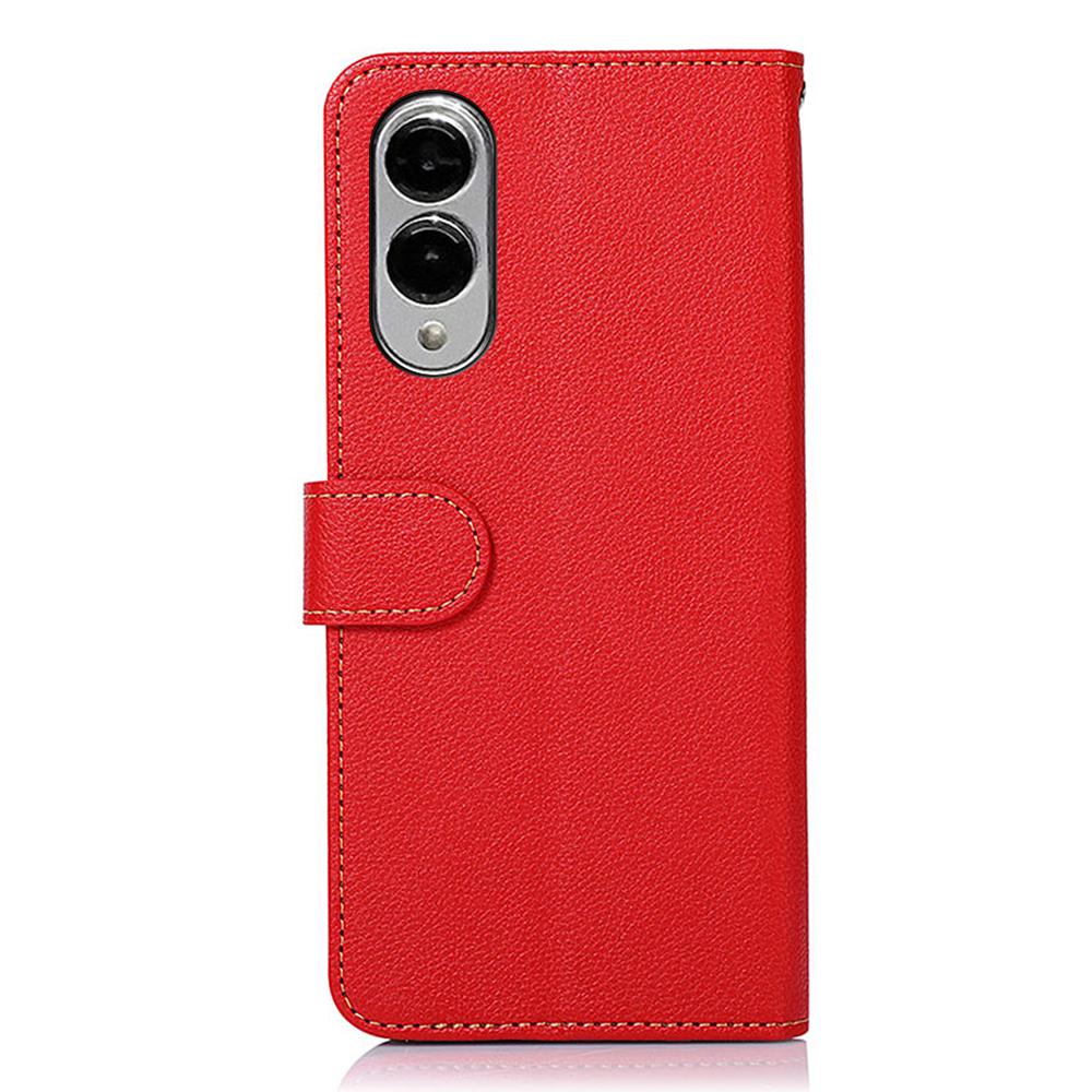 KHAZNEH For Samsung Galaxy S25 Edge Case RFID Blocking Wallet PU Leather Phone Cover