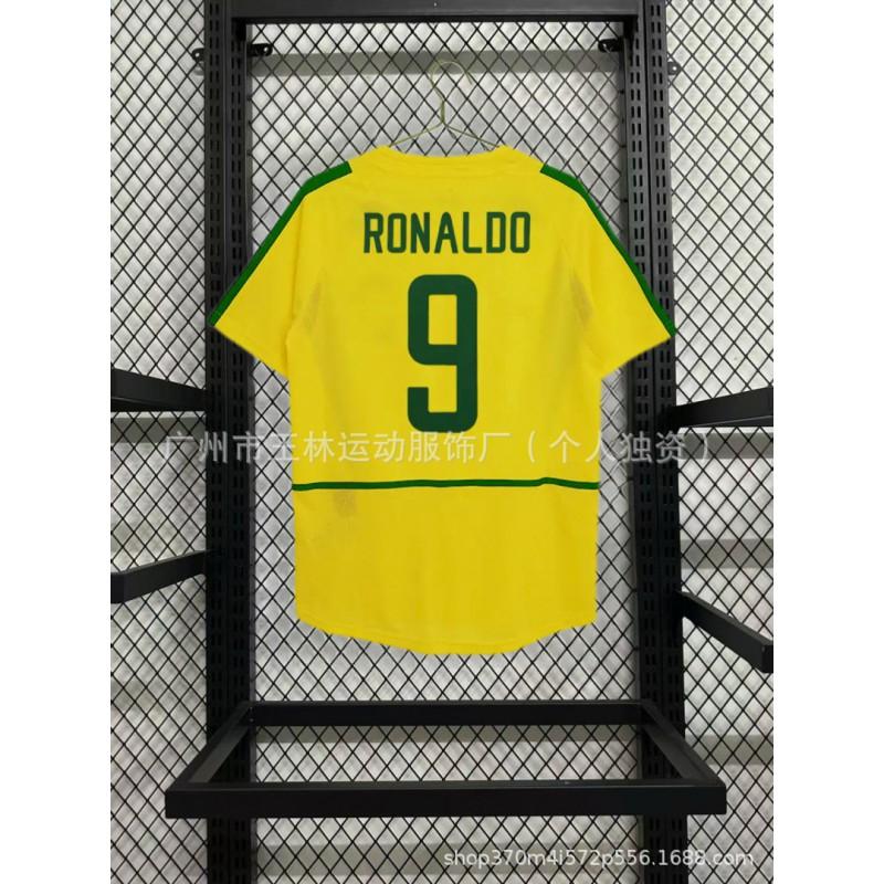 Retro 67AC Brazil 22 Kaka Short Sleeve Football Jersey Unisex Women