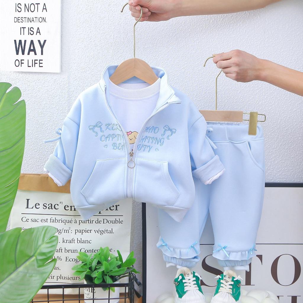 Kids Casual Long-Sleeve Set, Comfortable Daily Wear Outfits