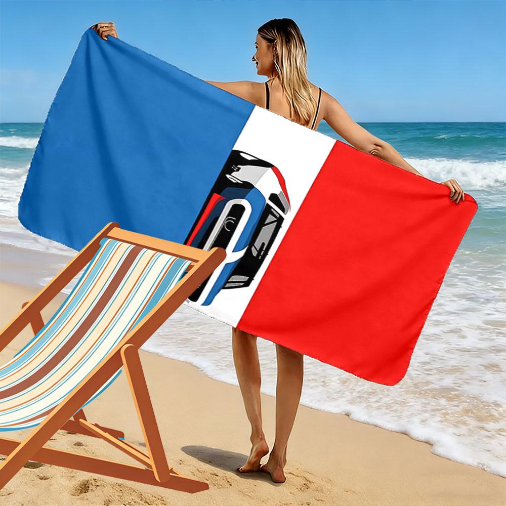 Retro Racing Car Beach Towel A must-have beach towel for beach travel