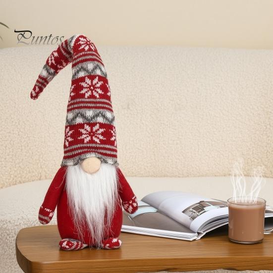 Ozdoba Świąteczna w Pudełku Prezentowym Dekoracja Świąteczna Krasnal Boże Narodzenie, Pluszowy Tomte Szwedzka Figurka, Miękka Skandynawska Przytulna Dekoracja Wiejska Lalka Krasnala dla