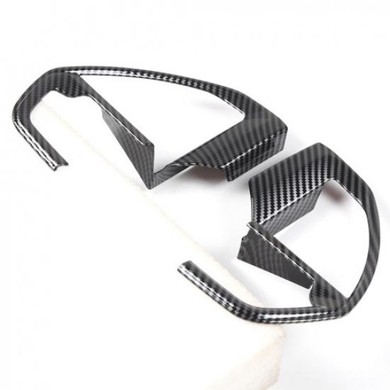 ABS Carbon Fiber Steering Wheel Button sticker cover For Toyota Tacoma 2024