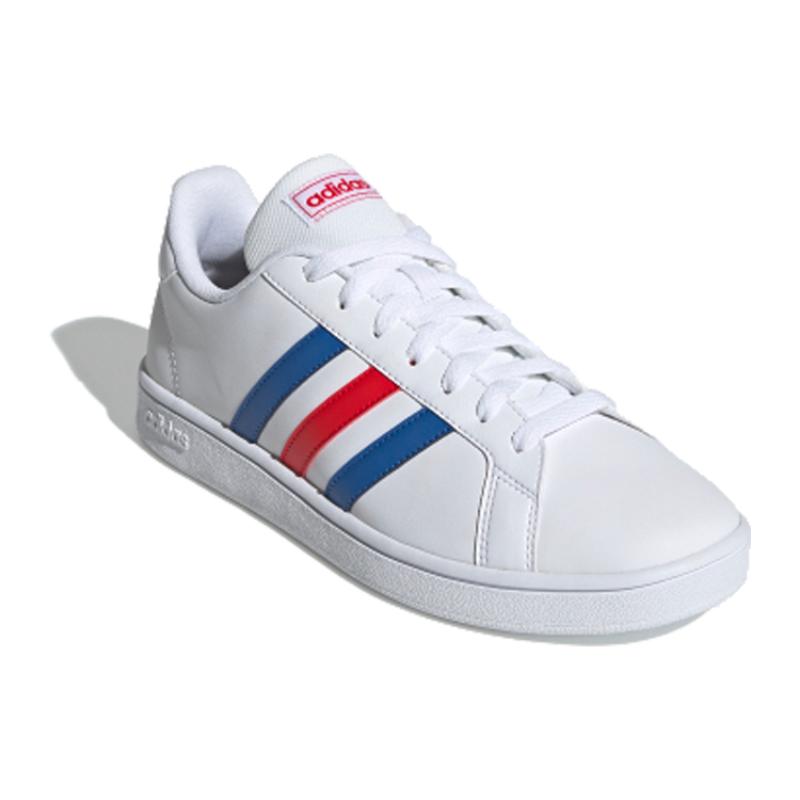 adidas Sneakersy Grand Court Base 'Biały Niebieski Aktywny Czerwony' EE7901