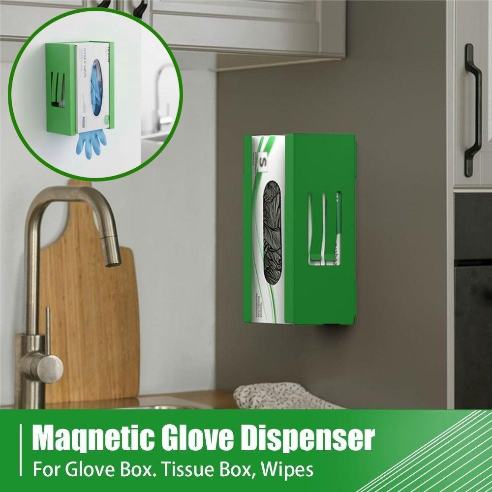 Magnetic Mount Glove Box Holder Adjustable Spring Glove Dispenser  Toolbox Organizer