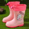 Kinder-Regenstiefel für Mädchen, Gummi-Schuhe für Kleinkind-Mädchen, Rutschfeste Regenstiefel für Jungen, Schüler und Kleinkinder, Wasserdichte Wasserschuhe
