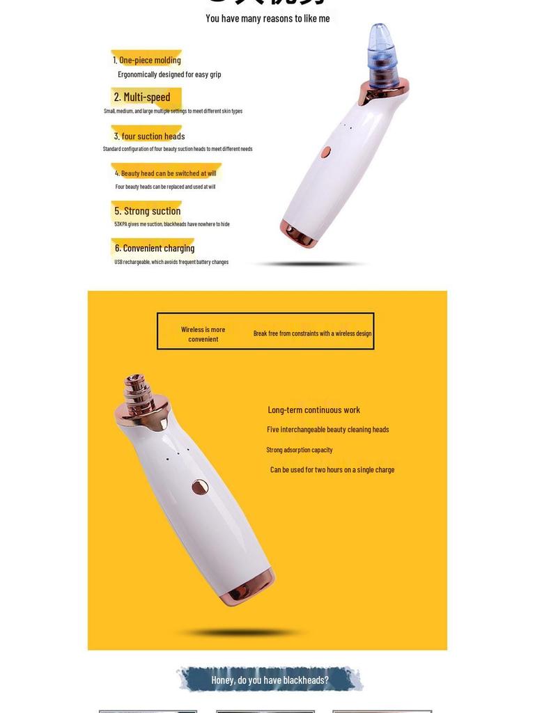 Hot Selling Blackhead Remover Pore Cleaner Beauty Set