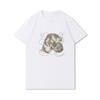 S-3XL 100 Fantasie Harajuku Grafica Estiva Bianca Magliette Donna Stampate Casual Maniche Corte Top Girocollo