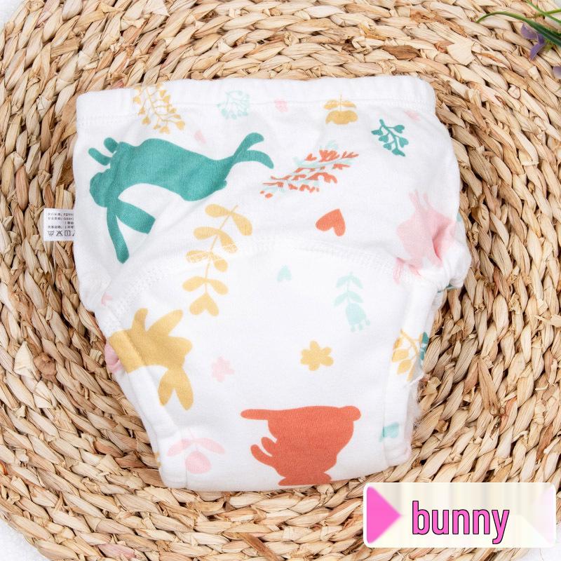 

Хлопковые непромокаемые моющиеся тренировочные трусики для мальчиков и девочек Size 100 (Weight: 16-26 jin)