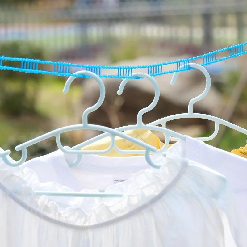 Outdoor Clothesline Nylon Non-Slip Laundry Line Rope Travel Business Windproof Clothes Cord 3/5/10 Meter Long