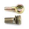 Pair of M12 * 1.25mm Motorcycle Refit Oil Cooler Fittings Plug M8 Ball Head Adapter